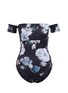 Main View - Click To Enlarge - BETH RICHARDS - 'Dolly' floral print off-shoulder one-piece swimsuit