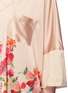 Detail View - Click To Enlarge - 74016 - Border Floral' print stretch satin oversized pyjama shirt