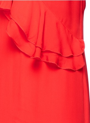 Detail View - Click To Enlarge - 74016 - Asymmetric ruffle georgette maxi dress