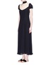 Front View - Click To Enlarge - 74016 - Sash scarf chiffon dress