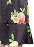 Detail View - Click To Enlarge - 74016 - Citrus print open back satin slip dress