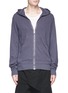 Main View - Click To Enlarge - RICK OWENS DRKSHDW - Cotton jersey zip hoodie