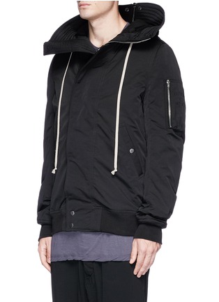 Front View - Click To Enlarge - RICK OWENS DRKSHDW - Hooded bomber jacket
