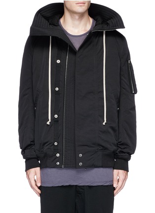 Main View - Click To Enlarge - RICK OWENS DRKSHDW - Hooded bomber jacket