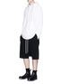 Figure View - Click To Enlarge - RICK OWENS DRKSHDW - 'Pods' cotton jersey dropped crotch shorts