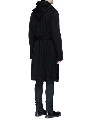 Back View - Click To Enlarge - RICK OWENS DRKSHDW - Cotton jersey spa robe