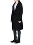 Front View - Click To Enlarge - RICK OWENS DRKSHDW - Cotton jersey spa robe