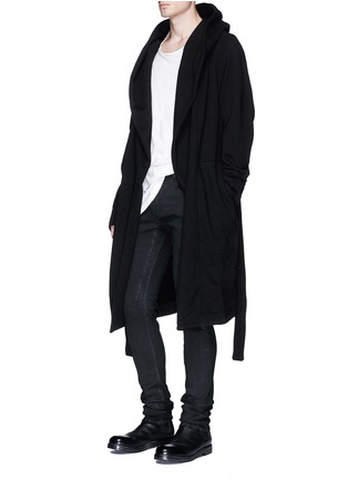 Figure View - Click To Enlarge - RICK OWENS DRKSHDW - Cotton jersey spa robe