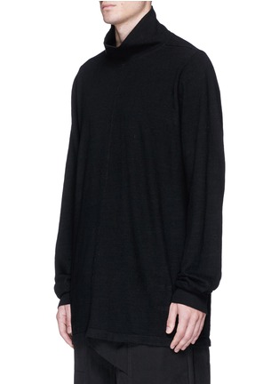 Front View - Click To Enlarge - RICK OWENS DRKSHDW - 'Surf' turtleneck long sleeve T-shirt