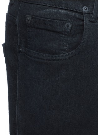 Detail View - Click To Enlarge - RICK OWENS DRKSHDW - 'Detroit' coated slim fit jeans
