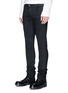 Front View - Click To Enlarge - RICK OWENS DRKSHDW - 'Detroit' coated slim fit jeans