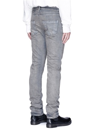 Back View - Click To Enlarge - RICK OWENS DRKSHDW - 'Detroit' bleached slim fit jeans