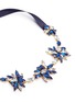Detail View - Click To Enlarge - ERICKSON BEAMON - 'Silver Screen' Swarovski crystal ribbon choker necklace