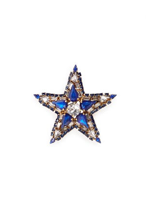 Main View - Click To Enlarge - ERICKSON BEAMON - 'American Graffiti' Swarovski crystal star brooch