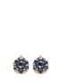 Main View - Click To Enlarge - ERICKSON BEAMON - 'Moody Blues' Swarovski crystal stud earrings