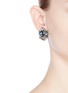 Figure View - Click To Enlarge - ERICKSON BEAMON - 'Moody Blues' Swarovski crystal stud earrings