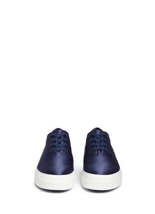 Front View - Click To Enlarge - VINCE - 'Copley' satin flatform sneakers