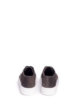 Back View - Click To Enlarge - VINCE - 'Copley' suede flatform sneakers