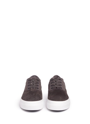 Front View - Click To Enlarge - VINCE - 'Copley' suede flatform sneakers