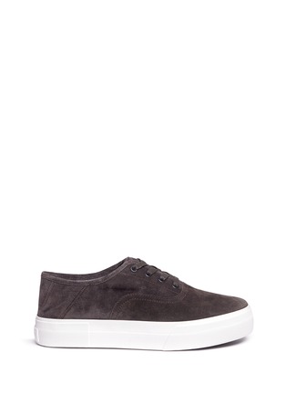 Main View - Click To Enlarge - VINCE - 'Copley' suede flatform sneakers