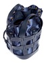  - TRADEMARK - 'The Cooper Cage' leather and satin bucket tote