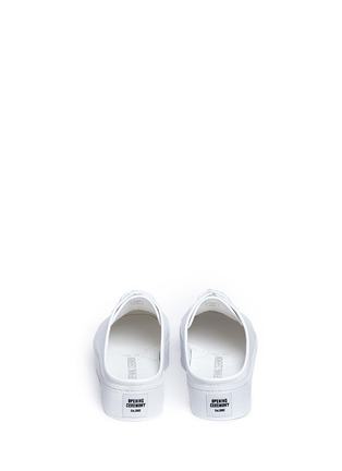 Back View - Click To Enlarge - OPENING CEREMONY - 'Cici' leather flatform sneaker slides