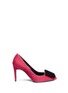 Main View - Click To Enlarge - PIERRE HARDY - 'Obi' square bow velvet pumps