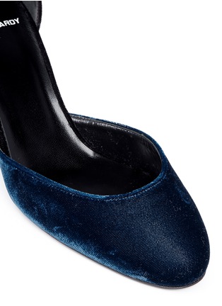 Detail View - Click To Enlarge - PIERRE HARDY - 'Calamity' colourblock velvet sandals