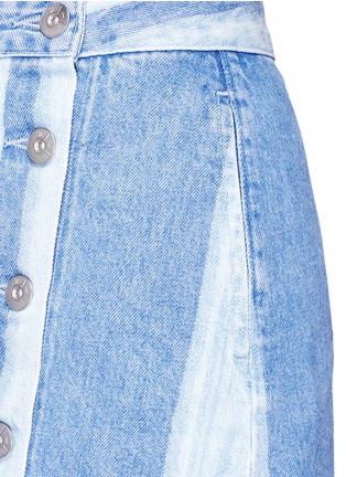 Detail View - Click To Enlarge - 3X1 - 'Higher Ground' stripe denim skirt