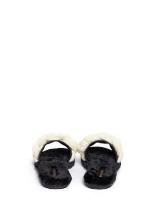 Back View - Click To Enlarge - AVEC MODÉRATION - 'Kitzbuhel' braided yarn slippers