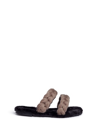 Main View - Click To Enlarge - AVEC MODÉRATION - 'Vail' braided yarn slippers