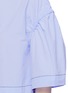 Detail View - Click To Enlarge - 3.1 PHILLIP LIM - Ruched wide sleeve cropped cotton top