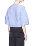 Back View - Click To Enlarge - 3.1 PHILLIP LIM - Ruched wide sleeve cropped cotton top