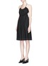 Front View - Click To Enlarge - 3.1 PHILLIP LIM - Gathered halterneck cotton dress