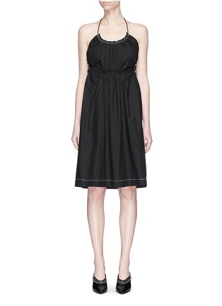 Main View - Click To Enlarge - 3.1 PHILLIP LIM - Gathered halterneck cotton dress