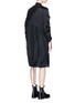 Back View - Click To Enlarge - 3.1 PHILLIP LIM - Rose print ruched satin and crepe coat