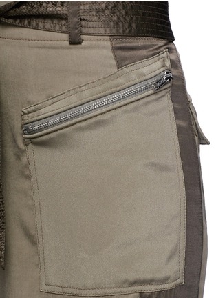 Detail View - Click To Enlarge - 3.1 PHILLIP LIM - Zipped cropped utility cargo pants
