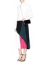 Figure View - Click To Enlarge - RODO - Strass embellished velvet crossbody box clutch