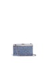 Main View - Click To Enlarge - RODO - Strass embellished metallic crossbody box clutch