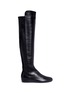 Main View - Click To Enlarge - STUART WEITZMAN - 'All Day' concealed wedge leather thigh high boots