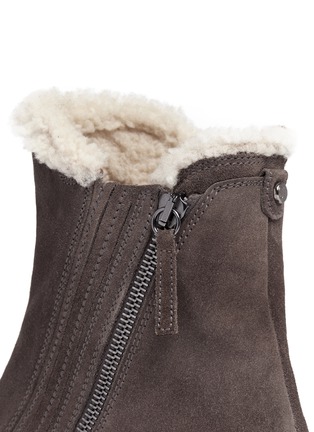 Detail View - Click To Enlarge - STUART WEITZMAN - 'Stormy' suede ankle boots