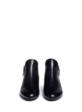 Front View - Click To Enlarge - STUART WEITZMAN - 'Lowkey' nappa leather ankle booties