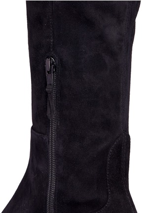 Detail View - Click To Enlarge - STUART WEITZMAN - 'Allways' stretch suede knee high boots