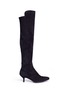 Main View - Click To Enlarge - STUART WEITZMAN - 'Allways' stretch suede knee high boots
