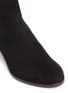 Detail View - Click To Enlarge - STUART WEITZMAN - 'Lowjack' elastic back suede boots