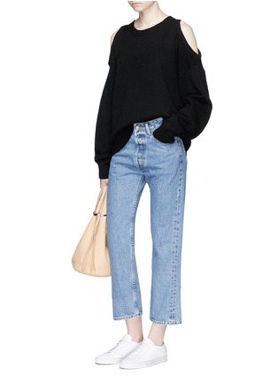Figure View - Click To Enlarge - BASSIKE - Cropped flared jeans