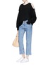 Figure View - Click To Enlarge - BASSIKE - Cropped flared jeans