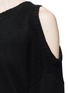 Detail View - Click To Enlarge - BASSIKE - Cold shoulder yak hair sweater
