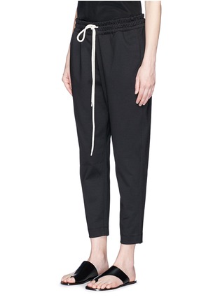 Front View - Click To Enlarge - BASSIKE - 'Stretch Tapered Pant II' in woven cotton blend
