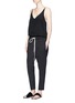 Figure View - Click To Enlarge - BASSIKE - 'Stretch Tapered Pant II' in woven cotton blend